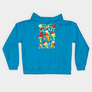 Ice Cream Fruity Juicy and Fresh Summer Kids Hoodie